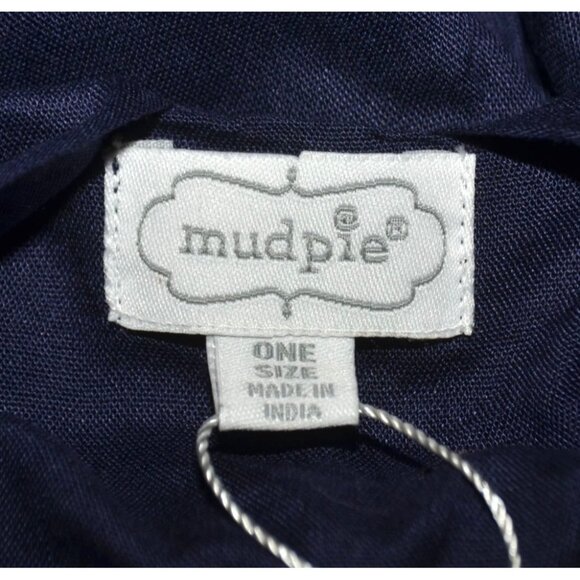 NWT Mudpie Navy Blue Button Up Tunic Shirt Dress One Size Casual V-Neck Lightwei - Picture 7 of 9